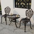 Comfortable outdoor patio dining set cast aluminum table and chair